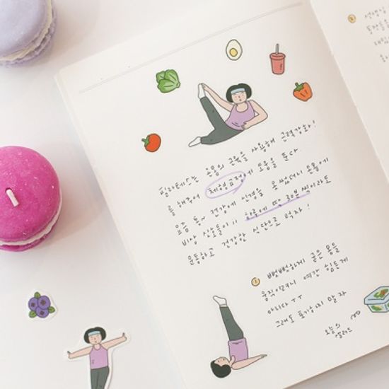 자문자답 일상 컷팅 스티커(31~40)