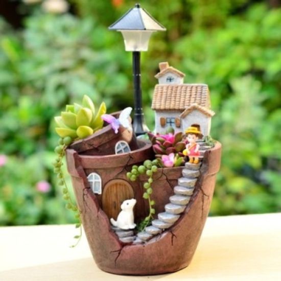 ROOGO 다육이화분 집에가는길 꽃밭화분 다락이 있는집