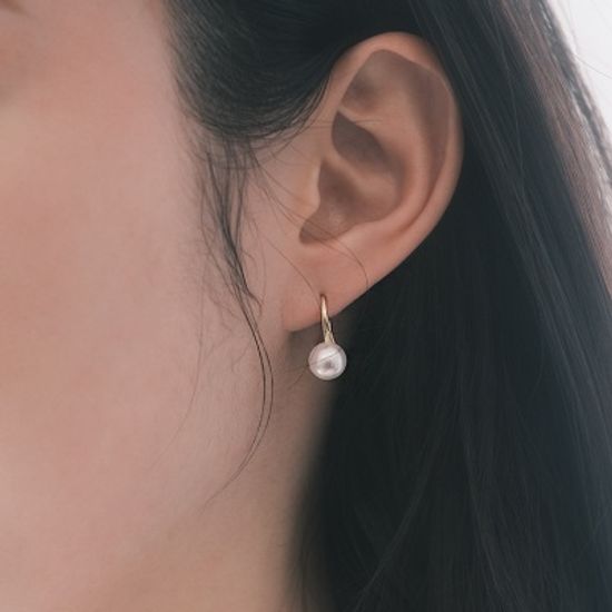 코우코우 92.5 실버 진주 이어링 귀걸이