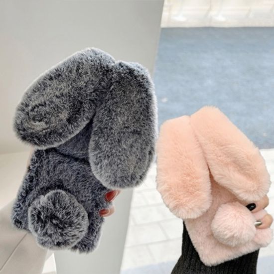 갤럭시z플립 4 3 2 귀여운 토끼 털 인형 지플립케이스