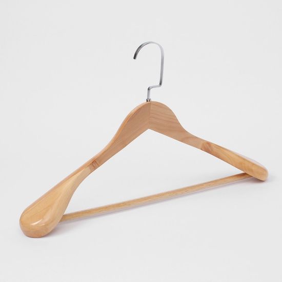 클래식 정장 원목 옷걸이(내추럴) / 남성 정장옷걸이
