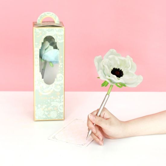블루 러블리 아네모네 플라워펜 - blue lovely anemone flower pen