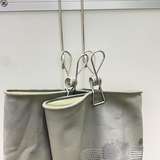 스텐 고무장갑걸이 상부장 거치대 싱크대 주방 집게