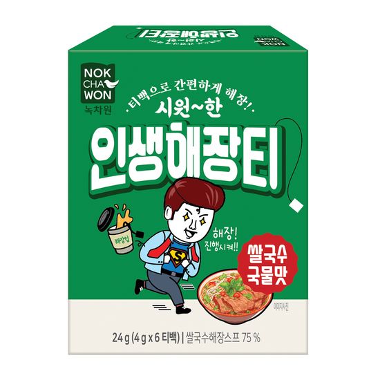 [녹차원] 인생해장티 쌀국수국물맛 4g x 6티백