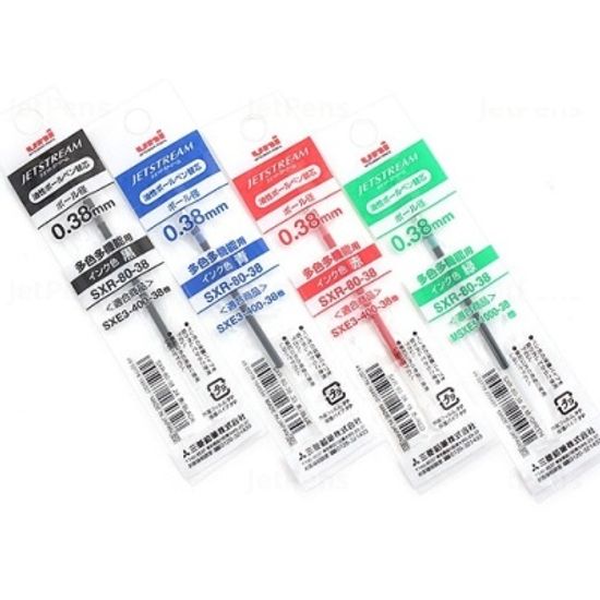 제트스트림 3색볼펜 0.38mm 리필심 SXR-80-38 1개