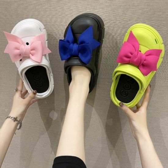 왕리본 EVA 푹신한 실외 실내화 편한 샌들 슬리퍼