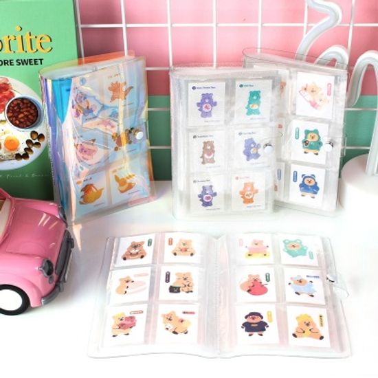 스티커 콜렉트북 앨범 띠부띠부씰 포켓몬 짱구 씰북