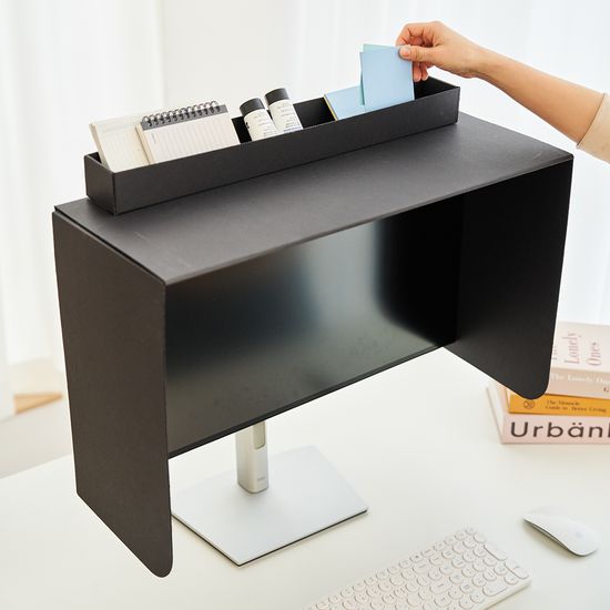 종이모니터 햇빛가리개 모니터가림막 후드보호 27인치