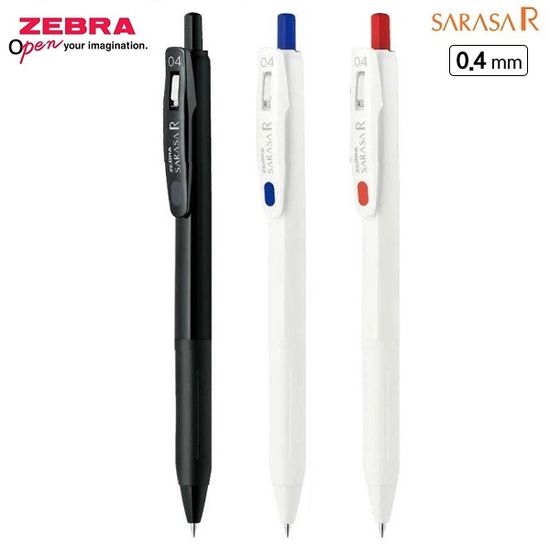 제브라 더 진해진 0.4mm 중성펜 사라사 R JJS29 1자루