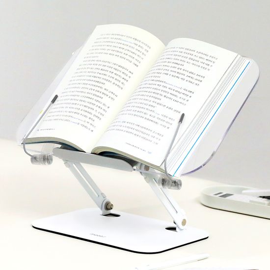 무아스 투명 와이드 접이식 프리미엄 높이조절 독서대