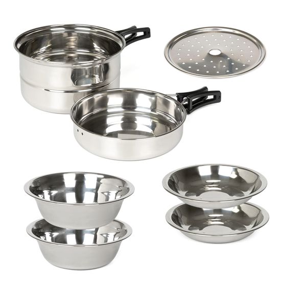 퀸센스 센싱 스텐 캠핑 코펠세트 8P