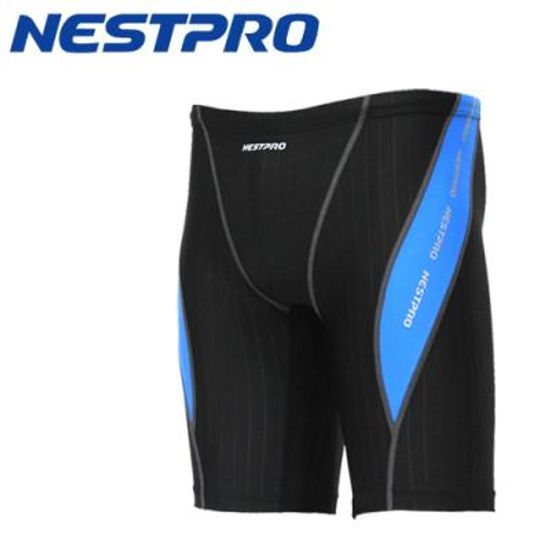 [네스트프로] 아이와 어른이 함께하는 남성 5부 수영복(일반형) NAFJ170C (BLACK/BLUE)