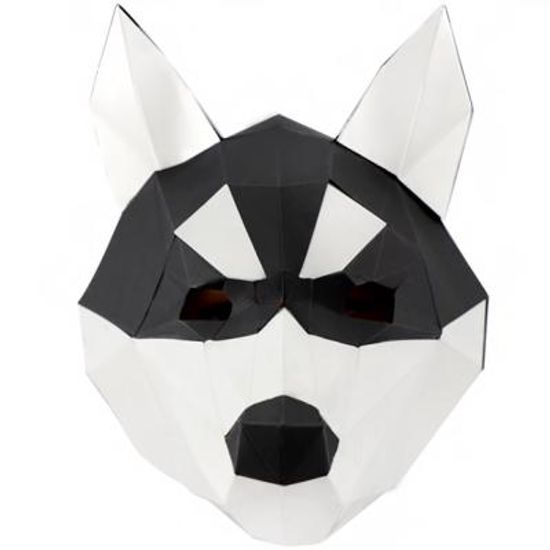 프리미엄 3D 입체 종이가면 (허스키)