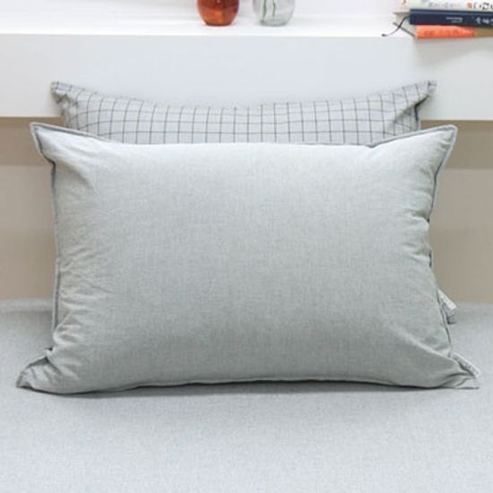 산다라 심플 그레이 베개커버