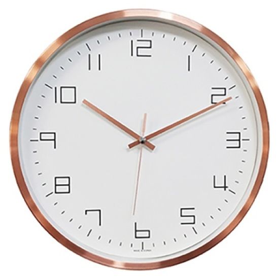 로즈골드컬러 저소음 금속 벽시계320