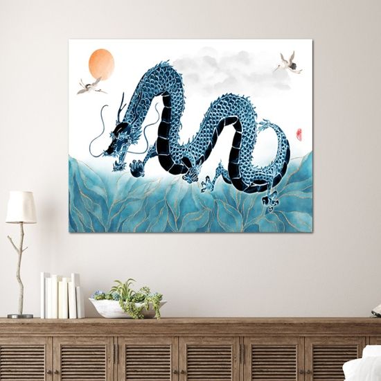 청룡 풍수 인테리어 용그림 액자 개업선물 특대형