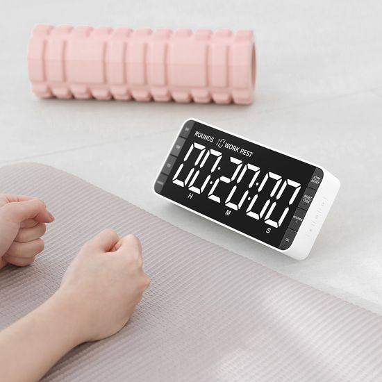 무아스 빅스퀘어 LED 타이머 시계 뽀모도로 디지털 