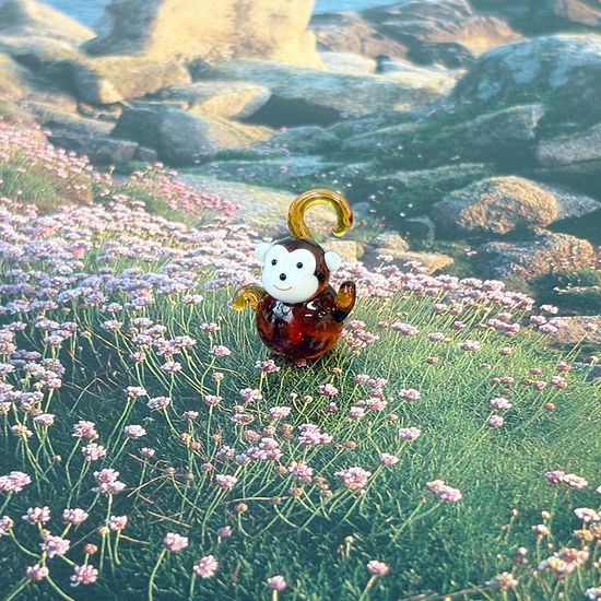 유리 미니어쳐 십이지 띠 동물 원숭이
