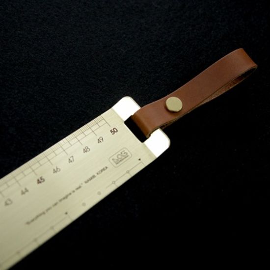로그 전문가용 황동자 50cm (Wide type)-Brass Ruler