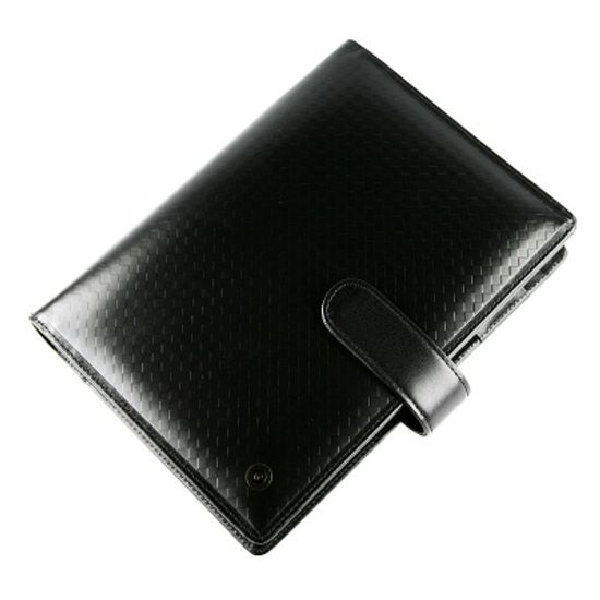 웍스 천연가죽 6공바인더 셈프레 블랙-미디 PAJ-1002