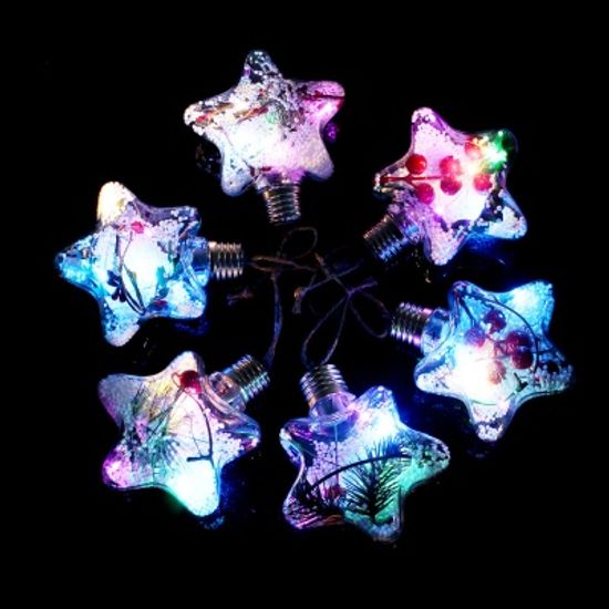 LED 트리 오너먼트 열매 장식볼 6p세트(8cm) 별장식
