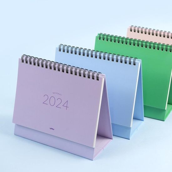 핑크풋 봉주르2024탁상캘린더