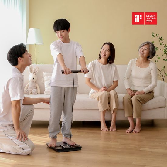 무아스 스마트 핸드바 LCD 빌트인 바디 체지방 체중계