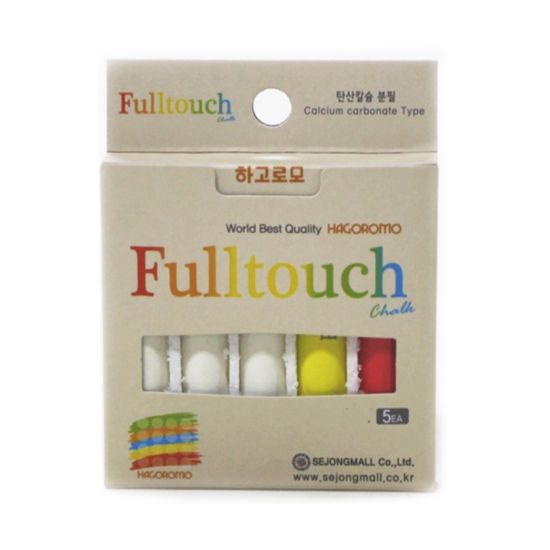 하고로모 탄산분필 3색혼합 (5본) 칠판 기본색 강조색
