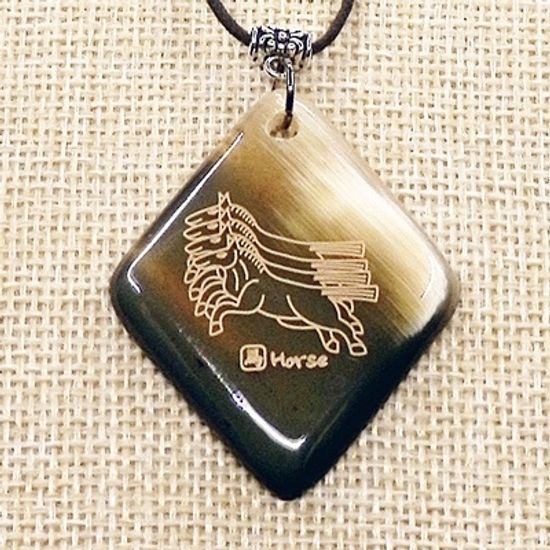 물소뿔 호른목걸이 (마름모) 행운의선물, 수능선물