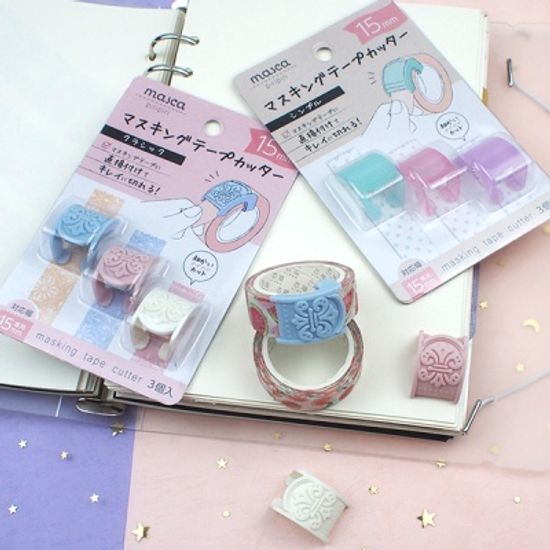 마스킹 테이프 커터기 3P 세트 15mm 다꾸용품템