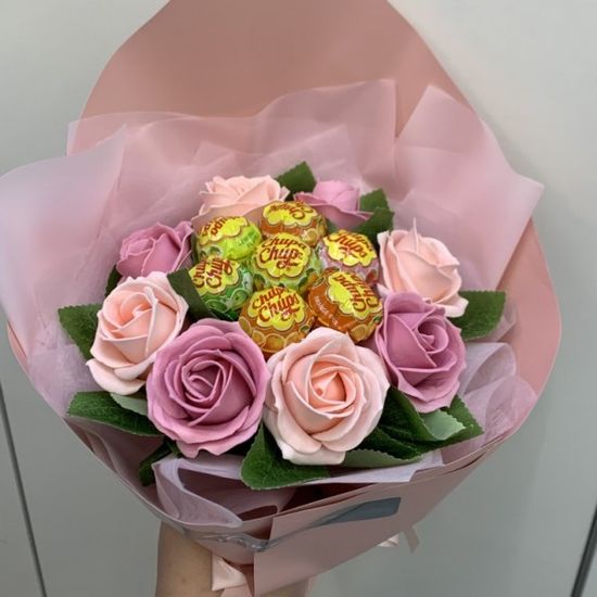 츄파춥스 사탕 플라워 꽃다발 부케 여자친구 발렌타인