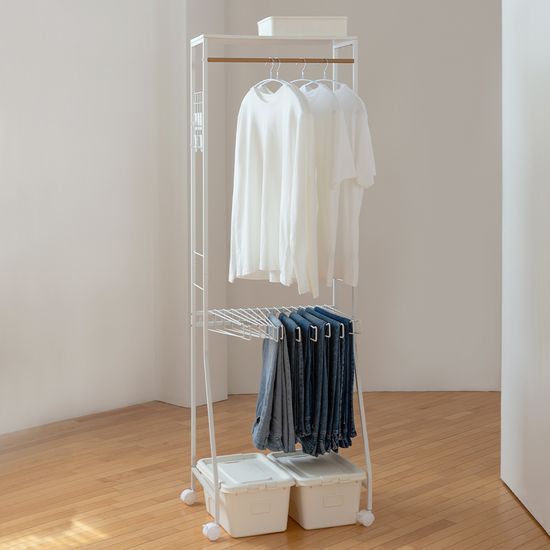 철제 올인원 상하의 멀티행거/드레스룸행거/원룸행거