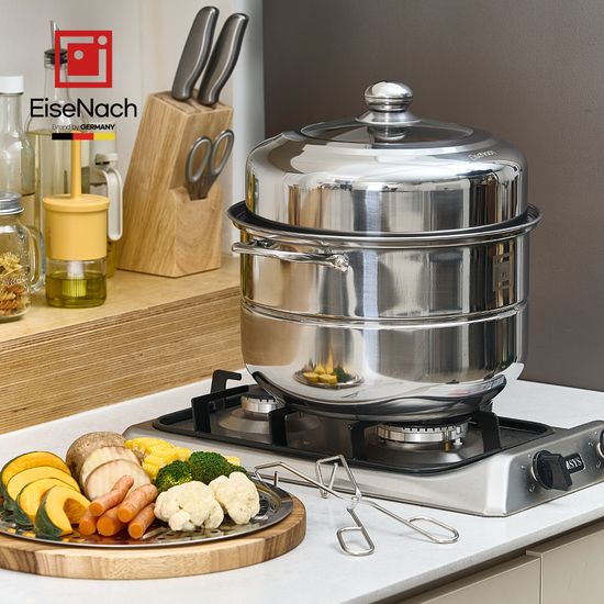 [아이제나흐] IH 스텐304 에센 대용량 2단 찜솥 32cm