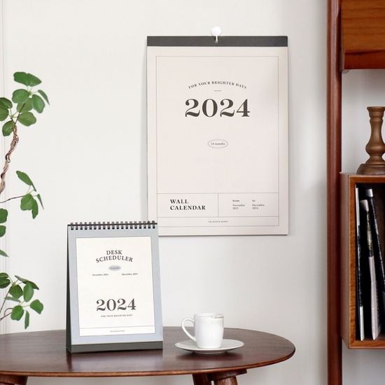 아이코닉 2024 월 캘린더 (벽걸이 달력 스케줄러)