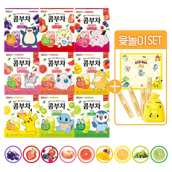 담터 포켓몬 콤부차 30T+윷놀이 세트 (옵션 택1)
