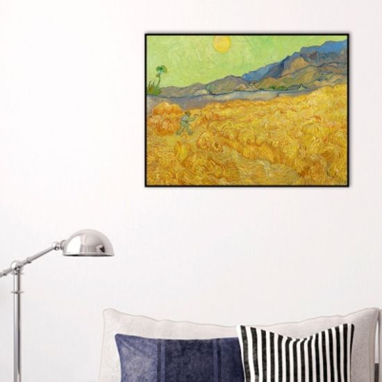 [THE BELLA] 고흐 - 수확하는 사람이 있는 밀밭 Wheat Fields with Reaper at Sunrise
