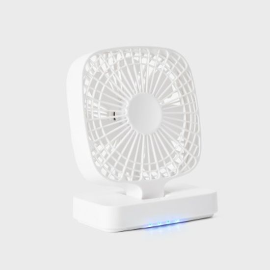 [1+1] 아이리뷰 USB 스퀘어팬 미니 선풍기_화이트