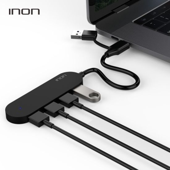 아이논 INON USB 3.0 2in1 C타입 A타입 4포트 허브