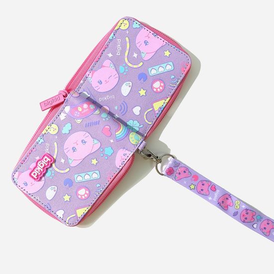 빅키드 키즈 일러스트 지퍼 반지갑 목걸이형
