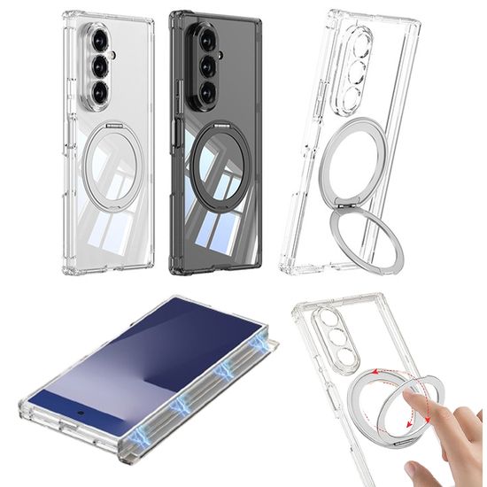갤럭시z폴드7 마그네틱 힌지 맥세이프 링 투명 케이스
