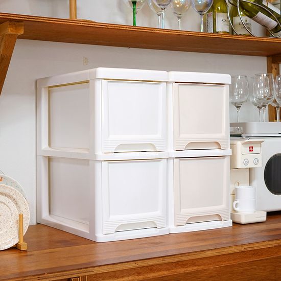 모던 틈새 슬림 서랍장 2단 (바퀴별매) 옷 수납장