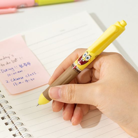 델리 스폰지밥 중성펜 젤펜 0.5mm