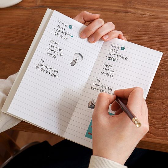 마음사진 라인 노트 (포토 감성, 핸디)