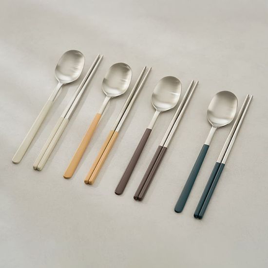 데일리 4인 수저세트 스텐 신혼부부 숟가락 젓가락