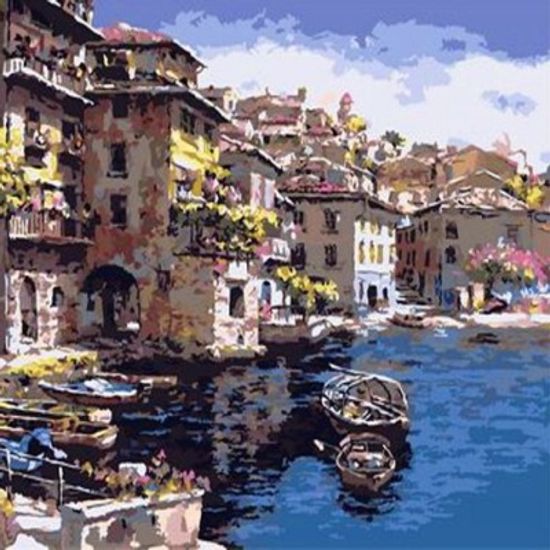 B123이태리수상마을 size40x50cm(물감2배)