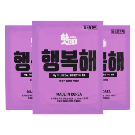 핫데이핫팩 파스형 50g X 30매