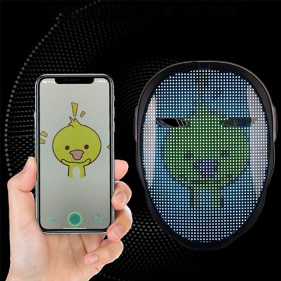 앱으로 마음대로 변환하는 LED RGB 할로윈마스크