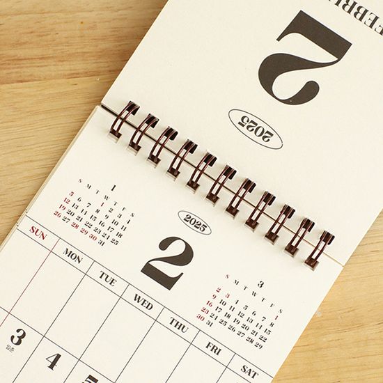 2025 리마인드 먼슬리 캘린더 (데스크용) 