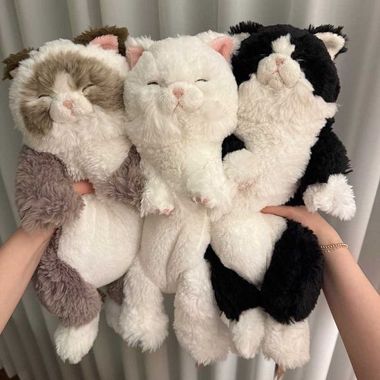 무릎인형 잠자는 쓰야쓰야 페르시안 고양이 인형