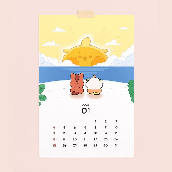 호달이 2026 탁상 달력 캘린더 